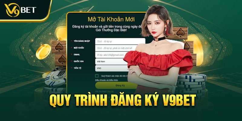 Những thao tác để đăng ký V9BET trên máy tính